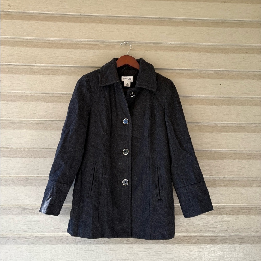 St. John's Bay Charcoal Wool Peacoat
